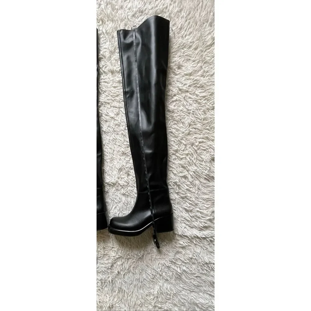 Jeffery Campbell Reflect OK Thigh High Boots 6.5